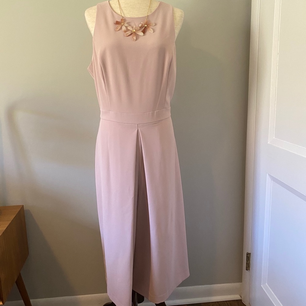 Blush Sleeveless Jumpsuit - cropped wide-legged